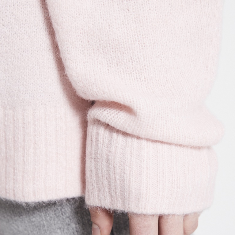 V-neck knit sweater "Josephine" Light Pink